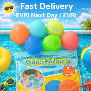 Food Grade Reusable Water Balloons ( 6 Pcs ) For pool party | beach toys