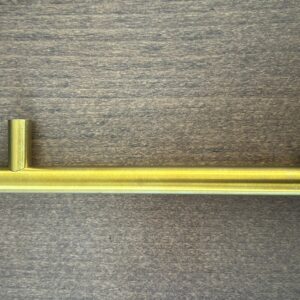 Knob Gold Finish Cabinet T Bar Handle (128mm) x2pcs